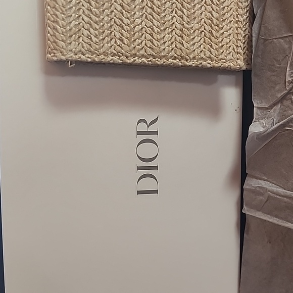 Dior Beige Woven Clutch - Picture 2 of 4